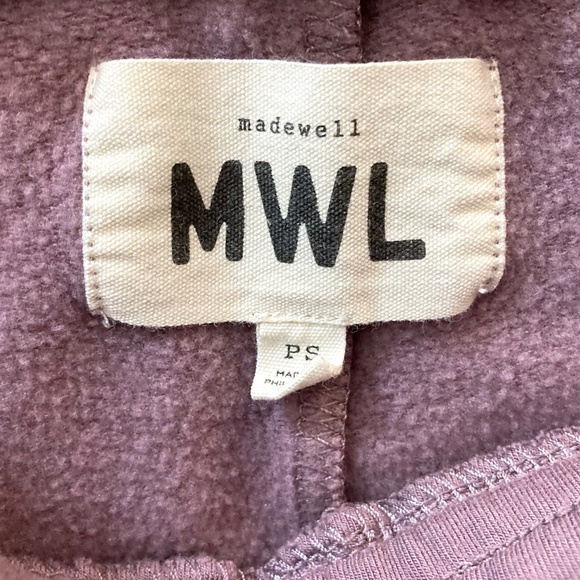 MADEWELL MWL Petite Superbrushed Easygoing Jogger Pants in Fig Purple - Picture 5 of 10